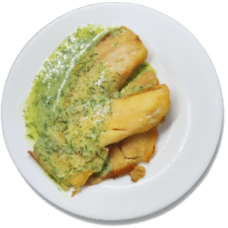 tilápia ao molho de cream cheese e dill